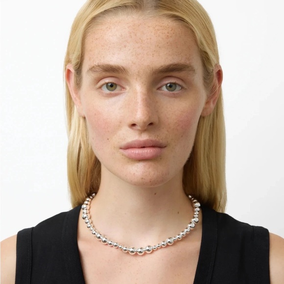 LIE STUDIO The Elly Necklace 925 Sterling Silver Plated - Picture 11 of 11